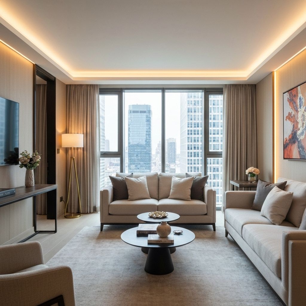 Appartement Airbnb luxueux avec salon élégant et moderne